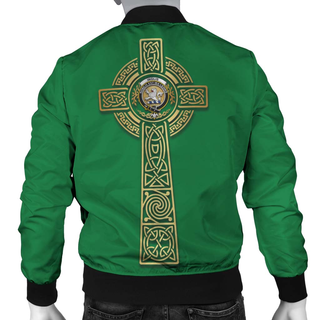 Inglis Clan Bomber Jacket with Golden Celtic Tree Of Life - Tartanvibesclothing