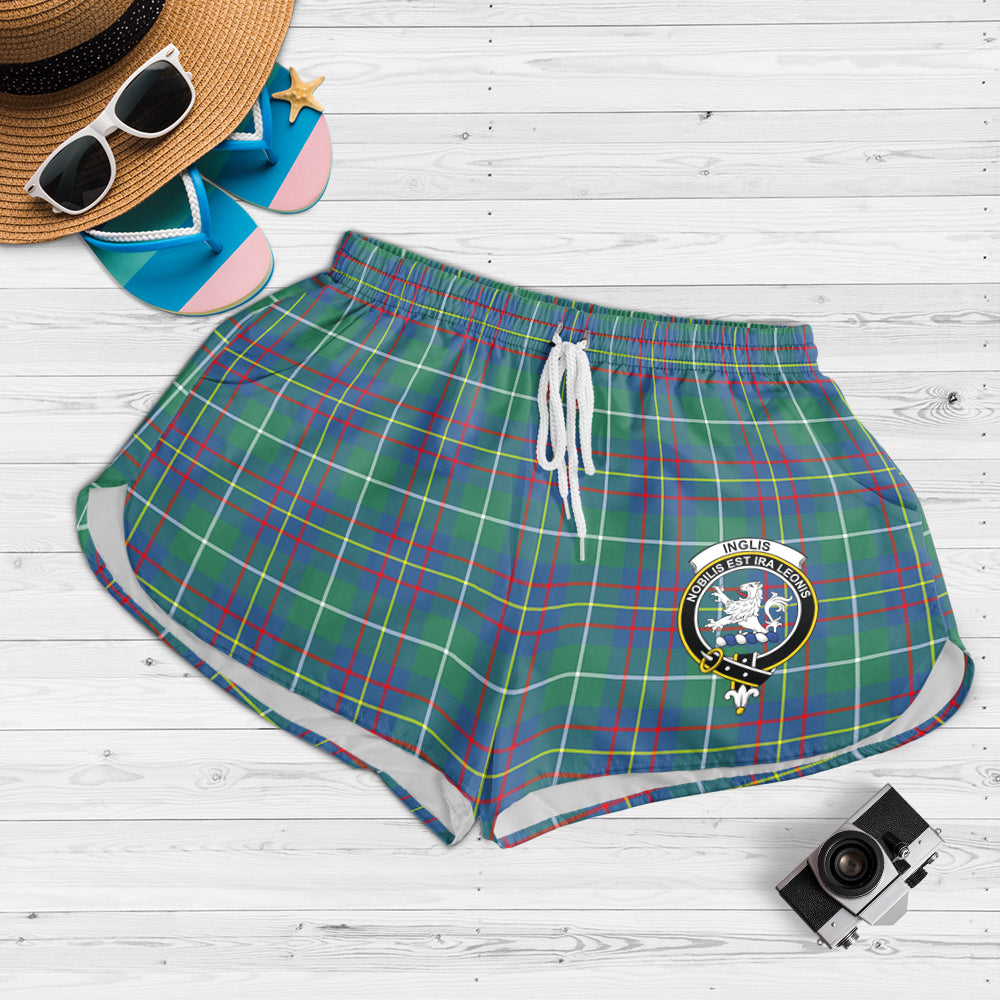 inglis-ancient-tartan-womens-shorts-with-family-crest