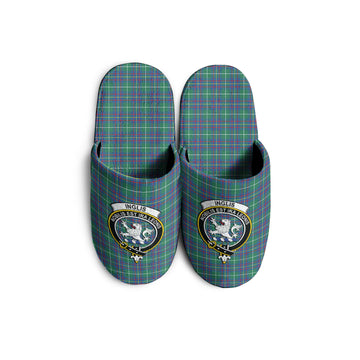 Inglis Ancient Tartan Home Slippers with Family Crest