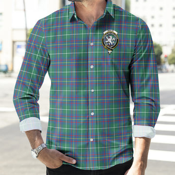 Inglis Ancient Tartan Long Sleeve Button Up Shirt with Family Crest
