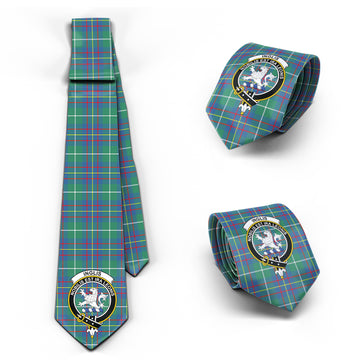 Inglis Ancient Tartan Classic Necktie with Family Crest