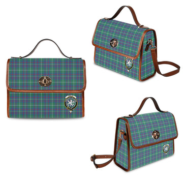 Inglis Ancient Tartan Waterproof Canvas Bag with Family Crest