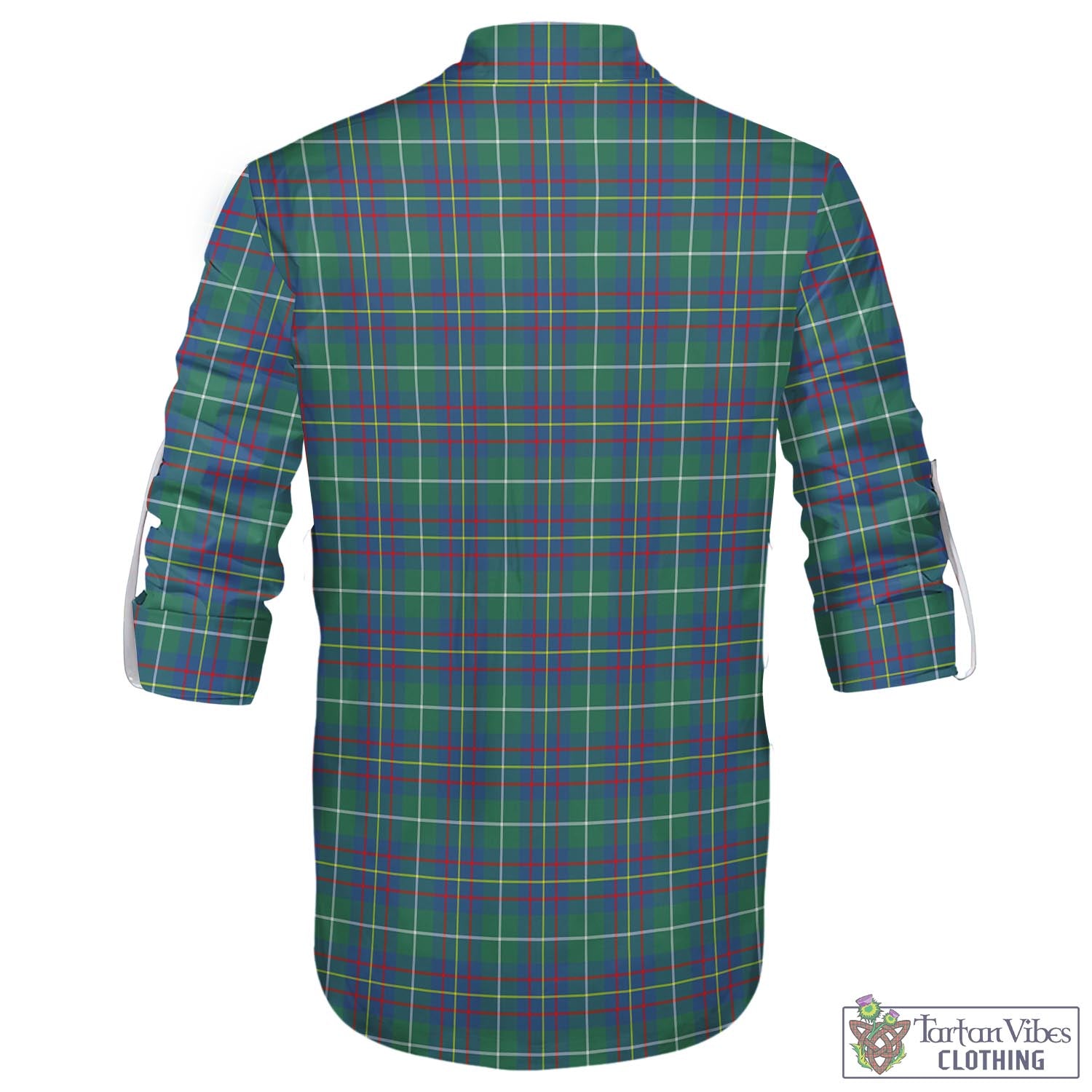 Tartan Vibes Clothing Inglis Ancient Tartan Men's Scottish Traditional Jacobite Ghillie Kilt Shirt