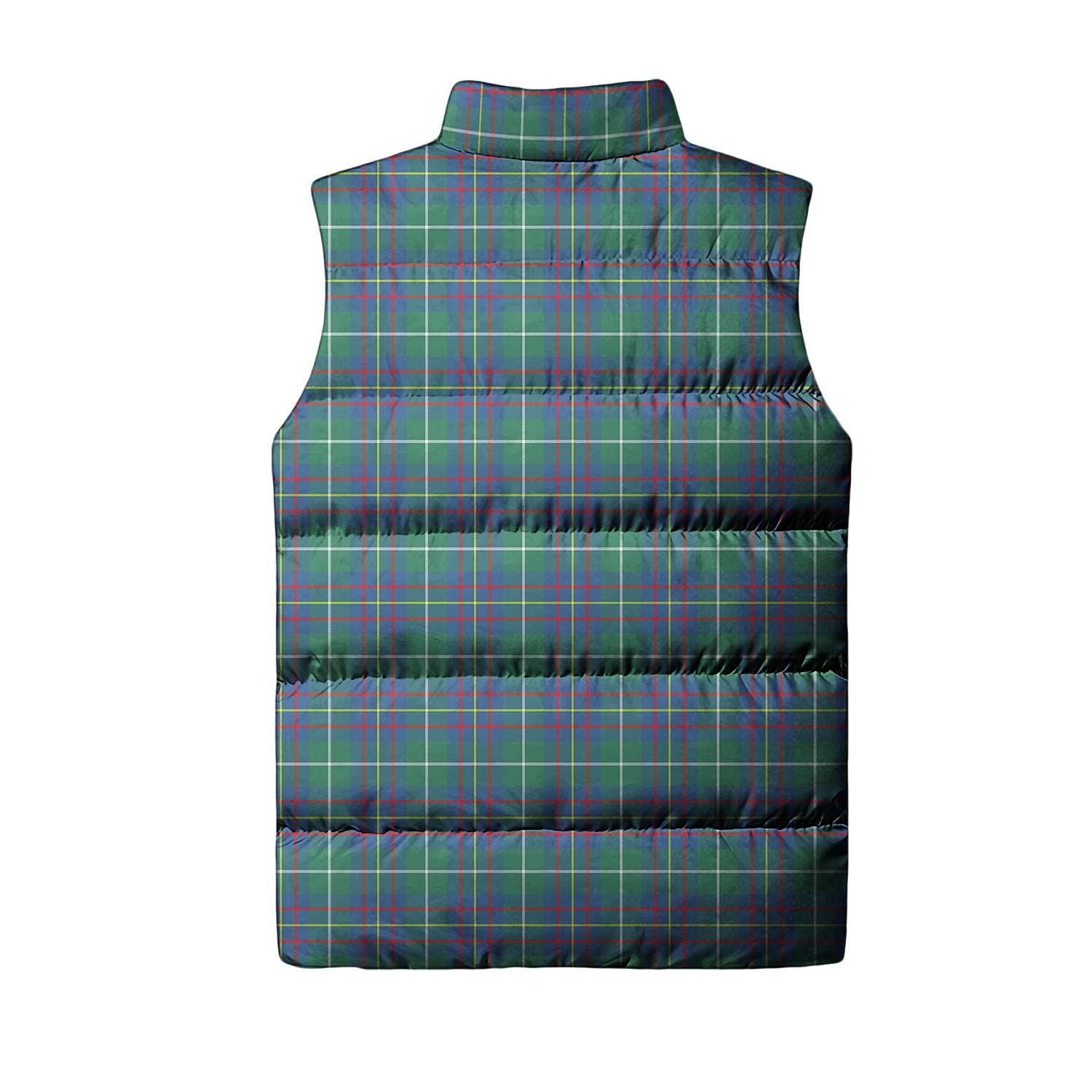 Inglis Ancient Tartan Sleeveless Puffer Jacket with Family Crest - Tartanvibesclothing