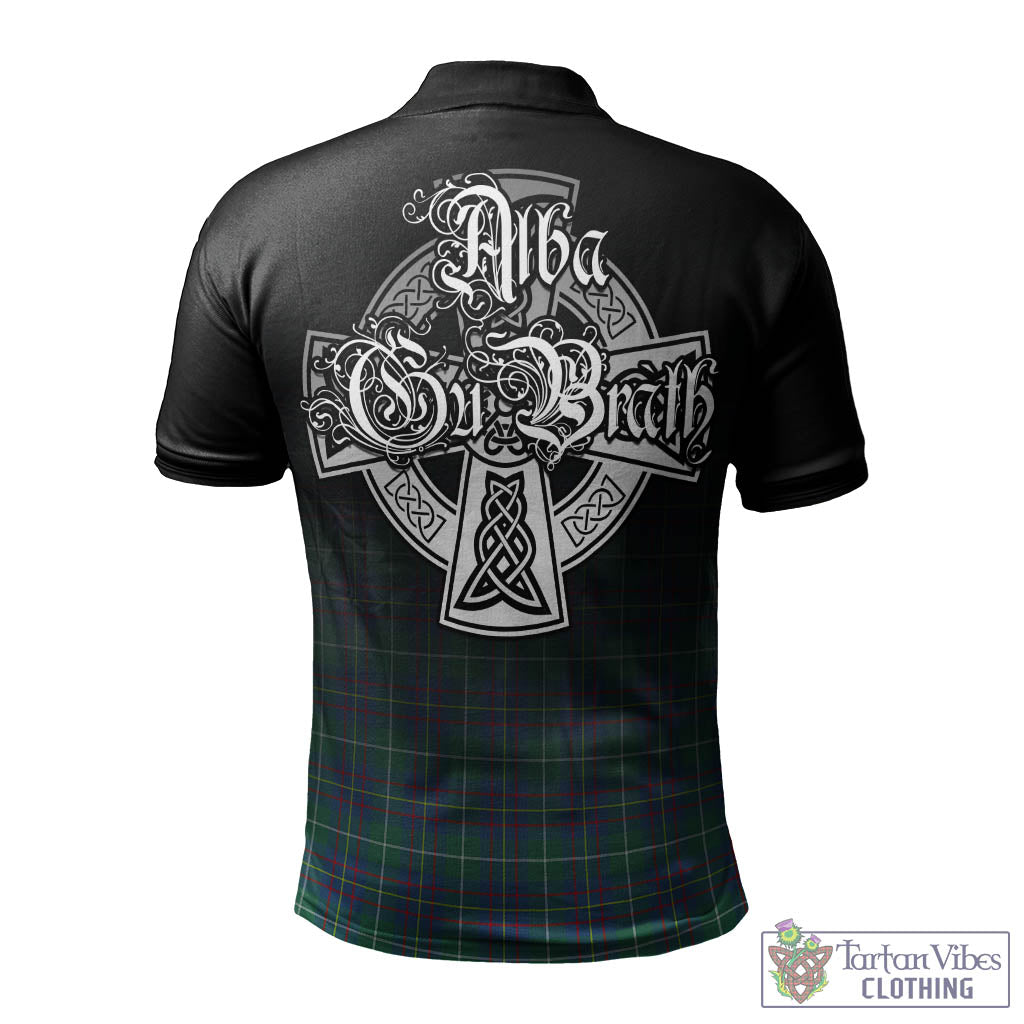 Tartan Vibes Clothing Inglis Ancient Tartan Polo Shirt Featuring Alba Gu Brath Family Crest Celtic Inspired