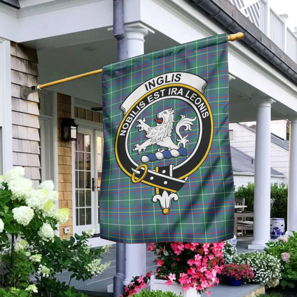 inglis-ancient-tartan-flag-with-family-crest