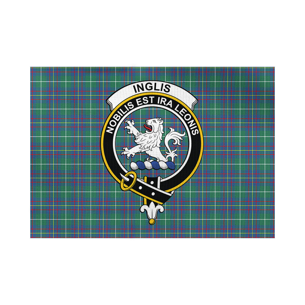 inglis-ancient-tartan-flag-with-family-crest