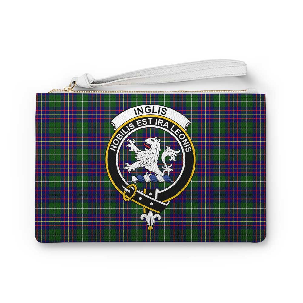 Tartan Vibes Clothing Inglis Family Crest Tartan Clutch Bag