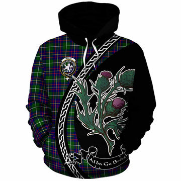 Inglis Family Crest Tartan Cotton Hoodie Alba Thistle Inspired - Tartan Vibes Clothing