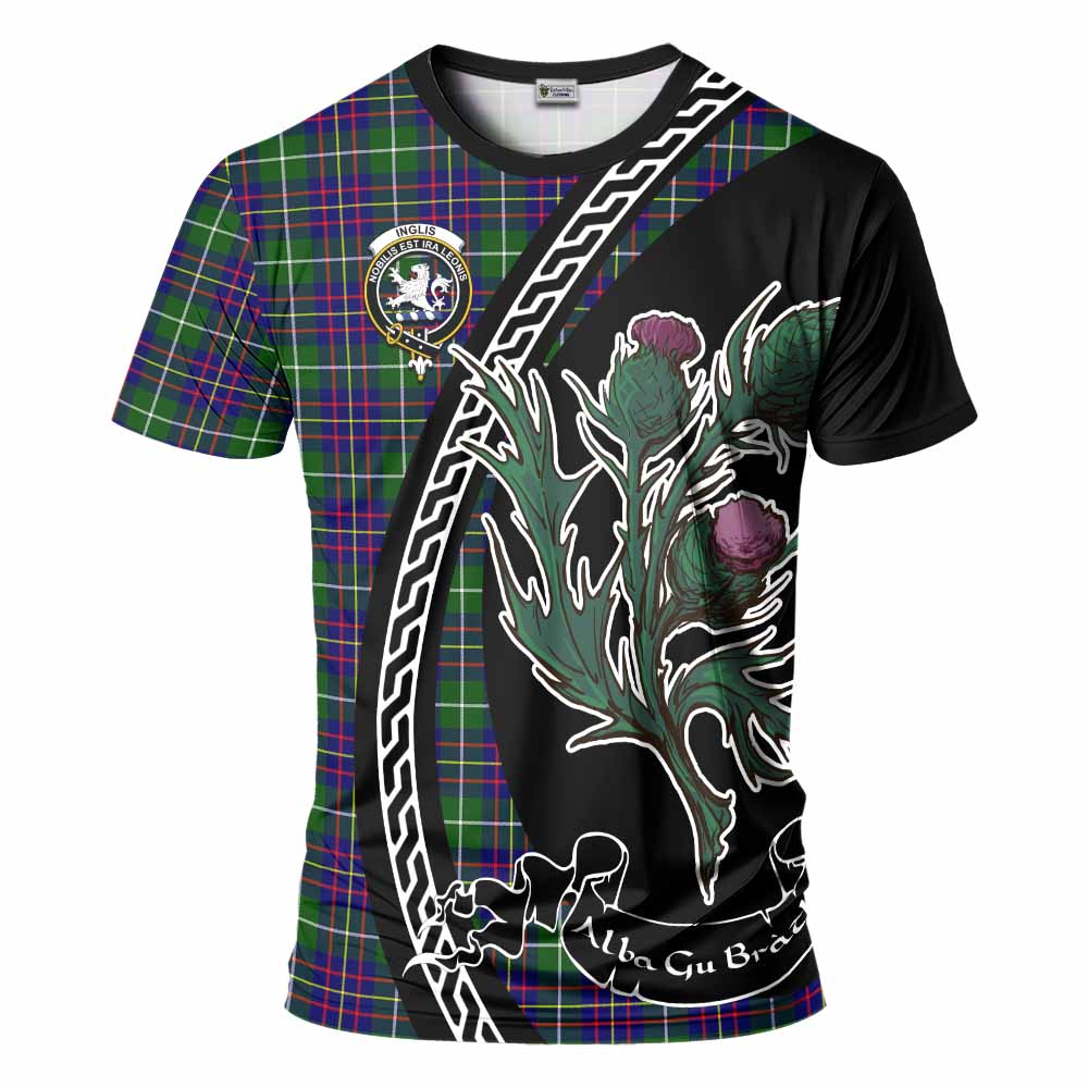 Inglis Family Crest Tartan T-Shirt Alba Thistle Inspired - Tartan Vibes Clothing