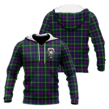 Inglis Tartan Knitted Hoodie with Family Crest Unisex Knitted Pullover Hoodie - Tartan Vibes Clothing