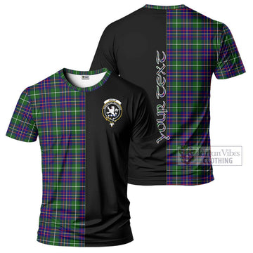 Inglis Tartan T-Shirt with Family Crest and Half Of Me Style
