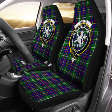 Inglis Tartan Car Seat Cover with Family Crest One Size - Tartan Vibes Clothing