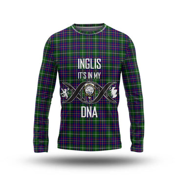 Inglis Tartan Long Sleeve T-Shirt with Family Crest DNA In Me Style Unisex - Tartan Vibes Clothing