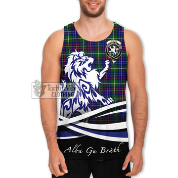 Inglis Tartan Men's Tank Top with Alba Gu Brath Regal Lion Emblem Men - Tartan Vibes Clothing