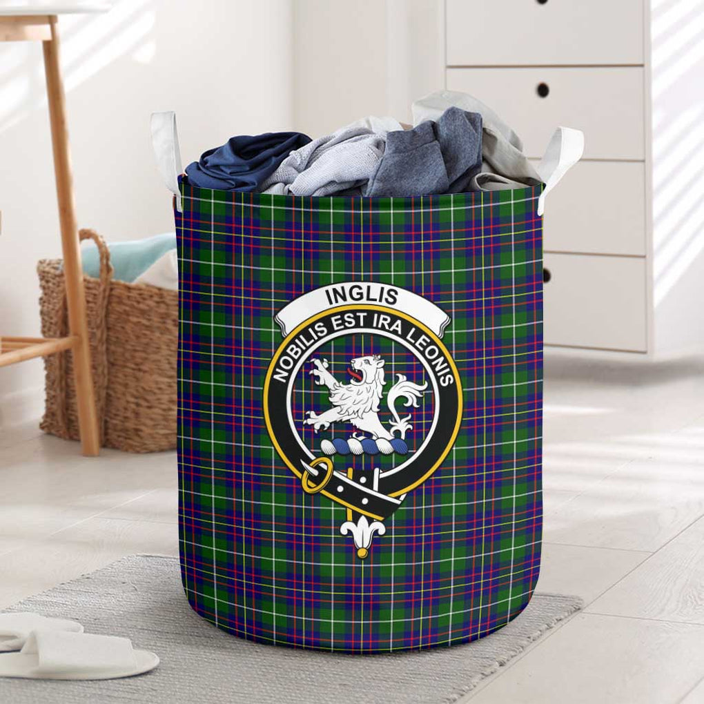 Inglis Tartan Laundry Basket with Family Crest One Size - Tartan Vibes Clothing