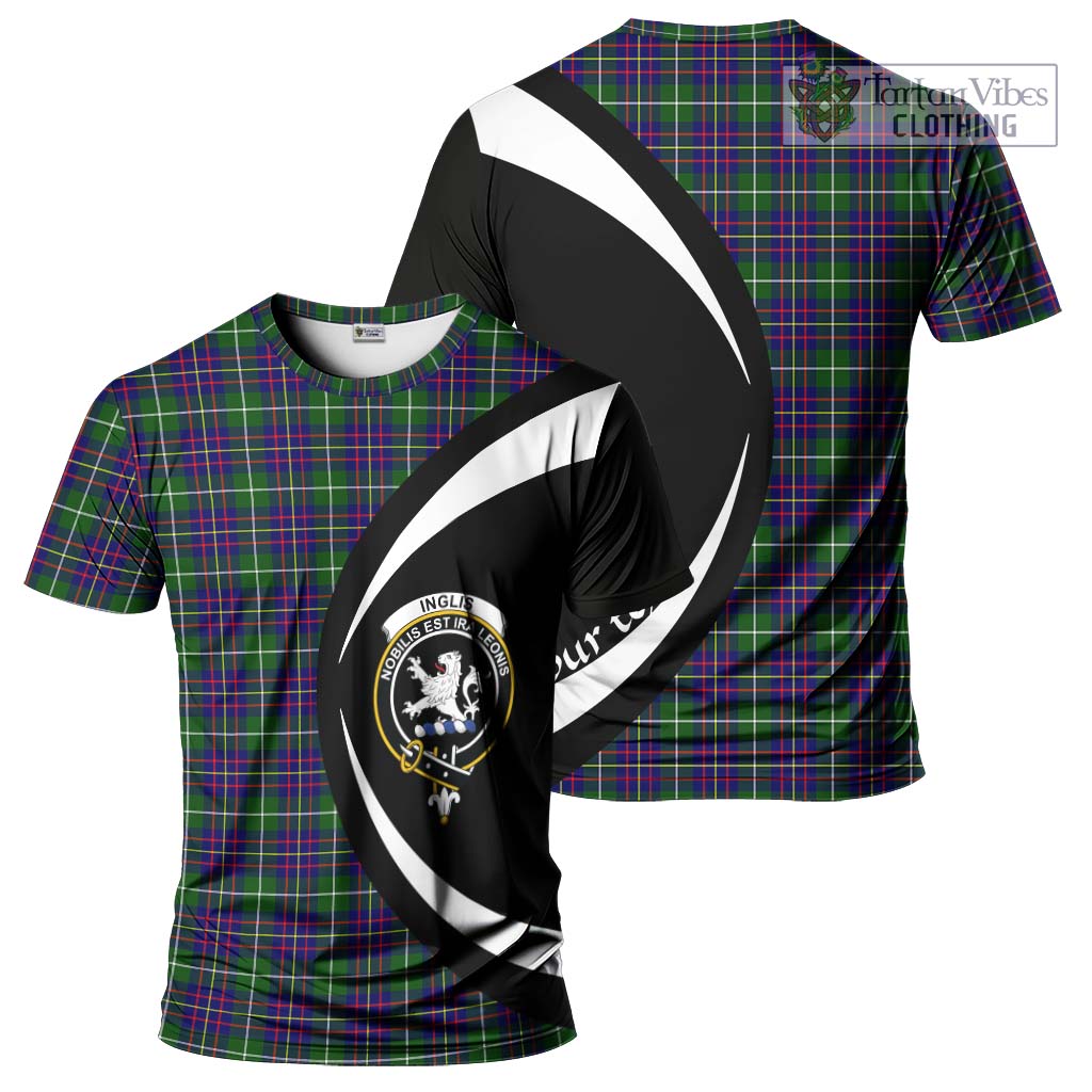 Inglis Tartan T-Shirt with Family Crest Circle Style Kid's Shirt - Tartan Vibes Clothing