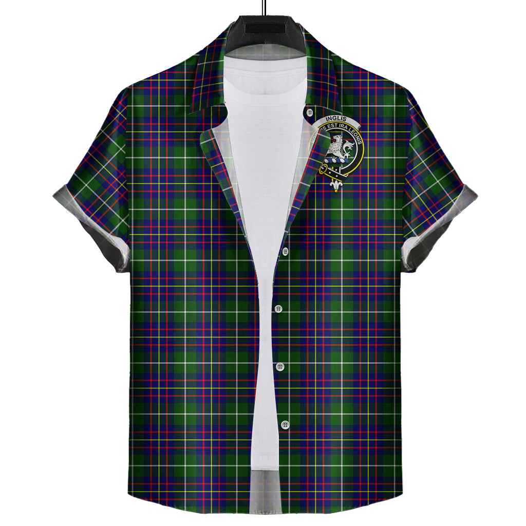 Inglis Tartan Hawaiian Shirt with Family Crest Kid - Tartan Vibes Clothing