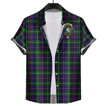 Inglis Tartan Hawaiian Shirt with Family Crest Kid - Tartan Vibes Clothing