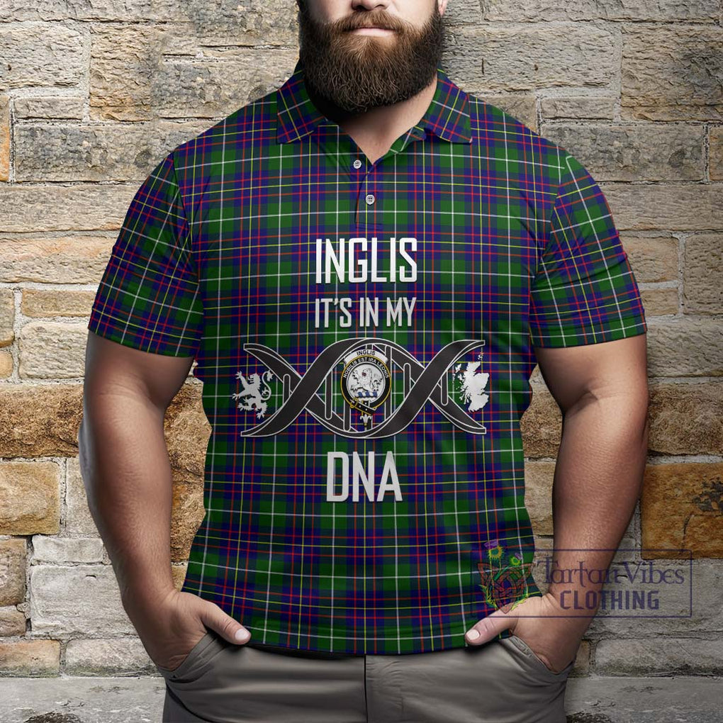 Inglis Tartan Polo Shirt with Family Crest DNA In Me Style Kid - Tartan Vibes Clothing