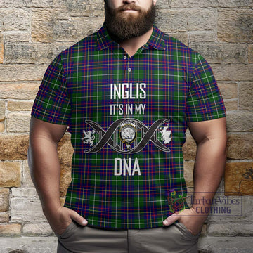 Inglis Tartan Polo Shirt with Family Crest DNA In Me Style Kid - Tartan Vibes Clothing