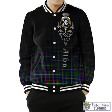 Inglis Tartan Baseball Jacket Featuring Alba Gu Brath Family Crest Celtic Inspired Unisex - Tartan Vibes Clothing