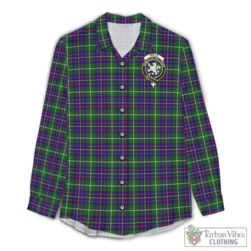 Inglis Tartan Women's Casual Shirt with Family Crest Female - Tartan Vibes Clothing