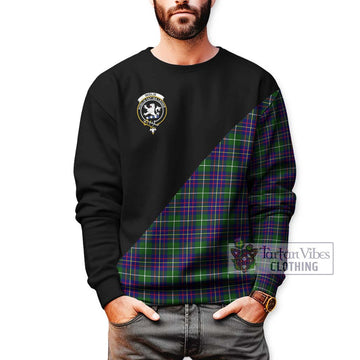 Inglis Tartan Sweatshirt with Family Crest and Military Logo Style Unisex - Tartan Vibes Clothing