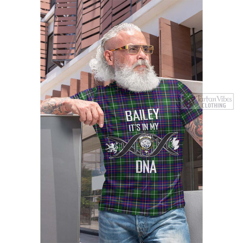 Tartan Vibes Clothing Inglis Modern Tartan Cotton T-shirt with Family Crest DNA In Me Style