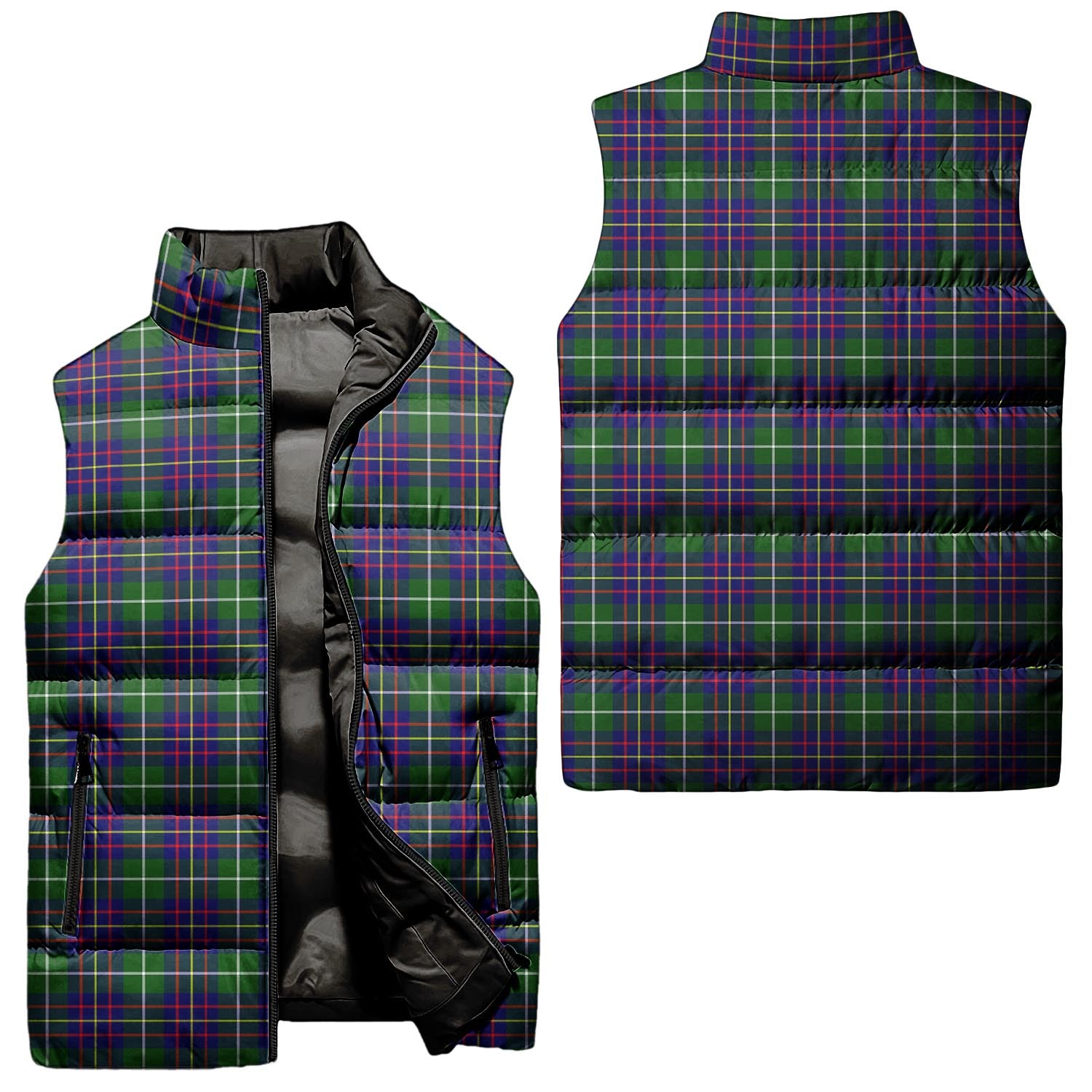 Inglis Tartan Sleeveless Puffer Jacket Unisex - Tartan Vibes Clothing