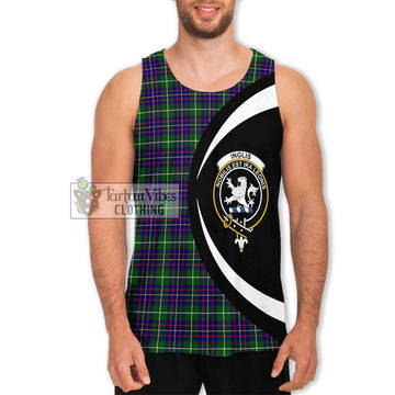 Inglis Tartan Men's Tank Top with Family Crest Circle Style Men - Tartan Vibes Clothing