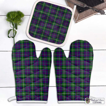 Inglis Tartan Combo Oven Mitt & Pot-Holder Combo 2 Oven Mitt & 1 Pot-Holder Black - Tartan Vibes Clothing