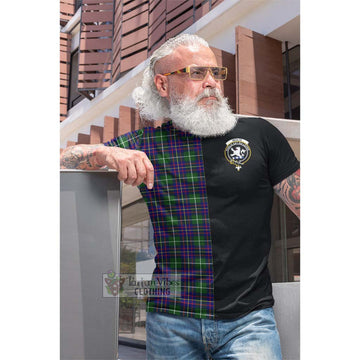 Inglis Tartan Cotton T-shirt with Family Crest and Half Of Me Style