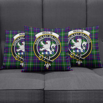Inglis Tartan Pillow Cover with Family Crest Rectangle Pillow Cover 51*91cm - Tartan Vibes Clothing