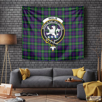 Inglis Tartan Tapestry Wall Hanging and Home Decor for Room with Family Crest Tapestry - Tartan Vibes Clothing