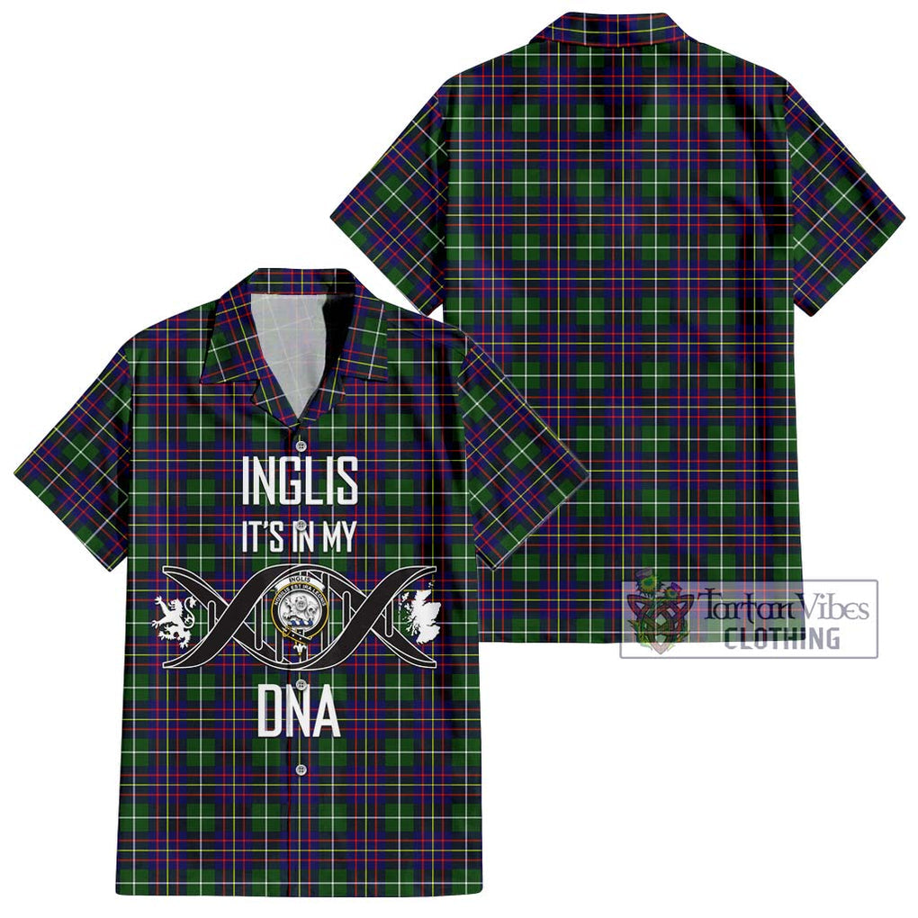 Inglis Tartan Hawaiian Shirt with Family Crest DNA In Me Style Kid - Tartan Vibes Clothing