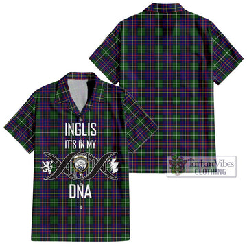 Inglis Tartan Hawaiian Shirt with Family Crest DNA In Me Style Kid - Tartan Vibes Clothing