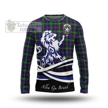 Inglis Tartan Long Sleeve T-Shirt with Alba Gu Brath Regal Lion Emblem Unisex - Tartan Vibes Clothing