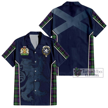 Inglis Tartan Hawaiian Shirt with Family Crest and Lion Rampant Vibes Sport Style Kid - Tartan Vibes Clothing