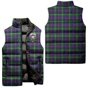 Inglis Tartan Sleeveless Puffer Jacket with Family Crest Unisex - Tartan Vibes Clothing