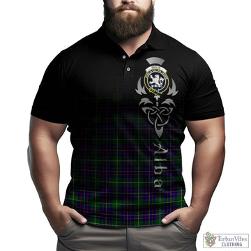 Inglis Modern Tartan Polo Shirt Featuring Alba Gu Brath Family Crest Celtic Inspired
