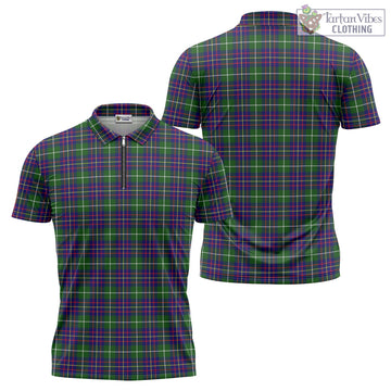 Inglis Tartan Zipper Polo Shirt Unisex - Tartan Vibes Clothing