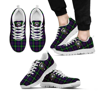 Inglis Modern Tartan Sneakers with Family Crest