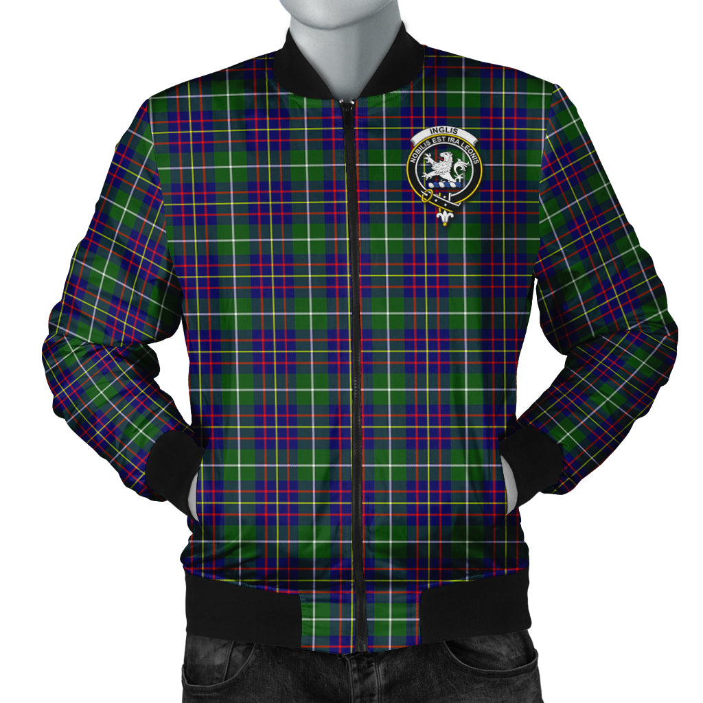 Inglis Tartan Bomber Jacket with Family Crest Unisex - Tartan Vibes Clothing