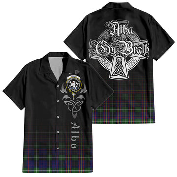 Inglis Tartan Hawaiian Shirt Shirt Featuring Alba Gu Brath Family Crest Celtic Inspired Kid - Tartan Vibes Clothing