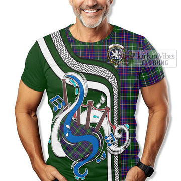 Inglis Tartan T-Shirt with Epic Bagpipe Style