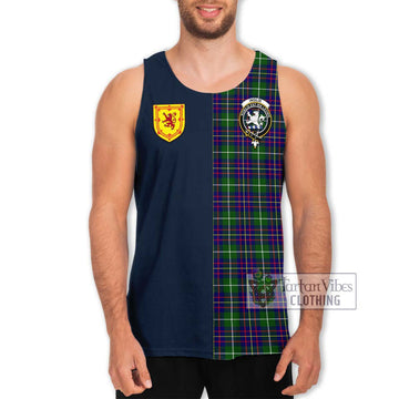 Inglis Tartan Men's Tank Top Alba with Scottish Lion Royal Arm Half Style Men - Tartan Vibes Clothing