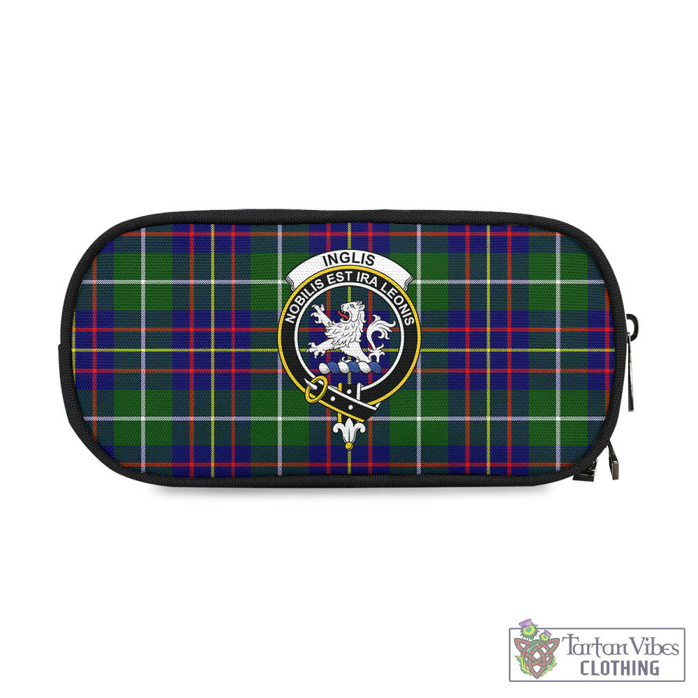 Inglis Tartan Pen and Pencil Case with Family Crest One Size 4.13*8.74 inch - Tartan Vibes Clothing