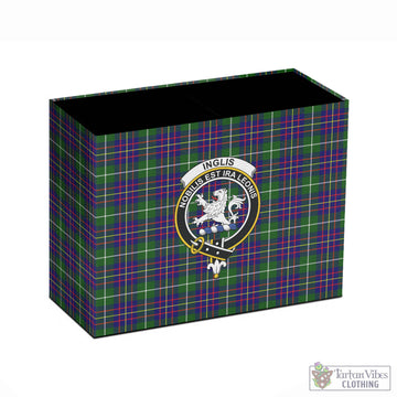 Inglis Tartan Pen Holder with Family Crest - Tartan Vibes Clothing