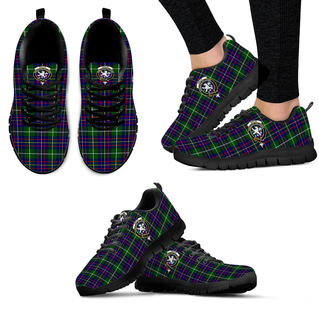 Inglis Tartan Sneakers with Family Crest - Tartan Vibes Clothing